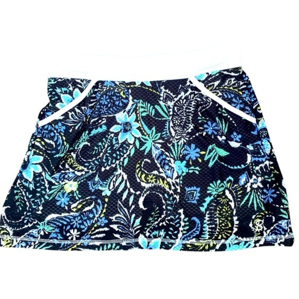 SofiBella Skort -S black , blue , white , polyester spandex